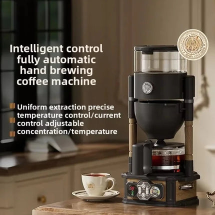 Home Electric Drip Coffee Makers Automatic Coffee Machine Espresso Machine Tea Dripper with Glass Pot