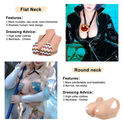 CYOMI Silicone Fake Breast Forms Huge Boobs Chest for Mastectomy Cancer Transgender Crossdresser Cosplay Sissy Drag Queen