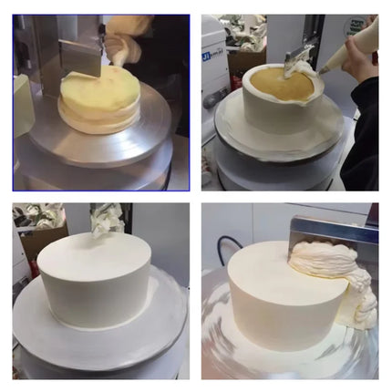 Desktop Cake Cream Spreading Coating Machine Birthday cake baking equipment Birthday cake Smoothing Spreader Machine