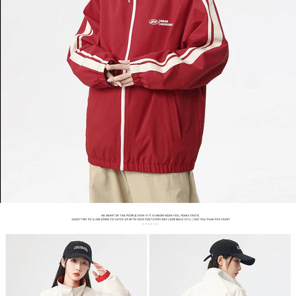 New Jacket Two-sided Long Sleeve Outdoor Men Coats Women Reversible Windproof Coats Splashproof Double-Sided Jackets Couple Top