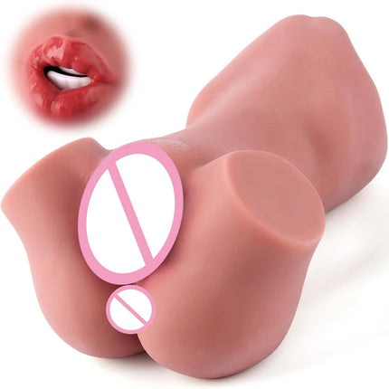 18+ Realistic Oral Sex Vaginal Sex Toys for Men Pocket Pussy Vagina Erotic Artificial Anal Vaginal Male Masturbators Adults Toys