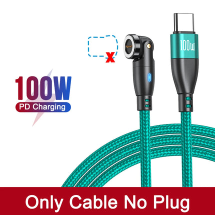 AUFU 5A Magnetic USB C Cable For Realme Huawei 100W Fast Charging Wire For IPhone Samsung Laptop Micro Magnet Charger USB Cable