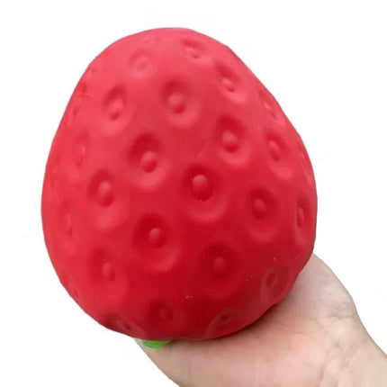 Giant Strawberry Squishy Toy Extra Large Size Strawberry Fidget Toys Slow Rising Shapeable Venting Ball for Adults Friends Gifts