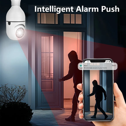 E27 bulb WIF surveillance camera PTZ night vision full-color HD automatic tracking CCTV baby monitor 1080P security camera ICSEE