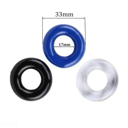 3 Pcs/Set Stretchy Cock Lock Ring Penis Enhancer Stay Hard Beaded Rings Delay Ejaculation Penis Trainer Sex Toys For Couple ring