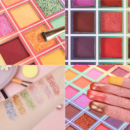 99 Colors Eyeshadow Palette Colorful Eyeshadow Palette, Matte Shimmer Glitter Rainbow Makeup Palle Christmas Day Gifts for Women