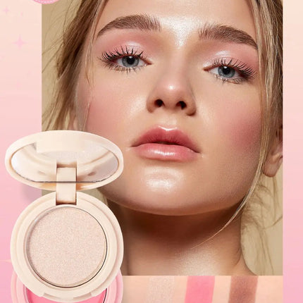 3-In-1 Face Bronzer Highlighter Makeup Palette Matte Pearlescent Blush Contouring Shadow Brighten Three-layer All-in-one Palette