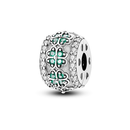 925 Sterling Silver Buckle Ring Series Charms Pendant with Cubic Zirconia, Fit DIY Bracelet Necklace Gift for Her, Sterling Silver Pendant