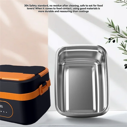 B51C Rechargeable Cordless Electric Lunch Box 1.5L Portable Self-Heating Food Warmer Container For Outdoor Office Use