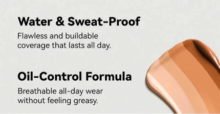 Face Foundation Cream Waterproof Long-Lasting Oil-Control Matte BB Cream Concealer Liquid Full Coverage Base Professional Makeup