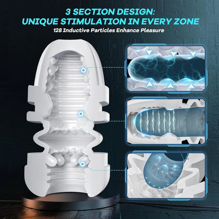 APP Automatic Male Masturbator Cup Penis Pump Sex Toys for Men Male with 9 Sucking Thrusting Vibrating Modes Blowjob Sex Toy 18