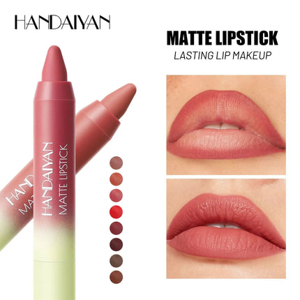 8 Colors Matte Lipstick Long Lasting Waterproof Hydrating Lip Liner Non Sticky Lightweight Velvet Lipliner Moisturizing Cosmetic