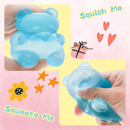 Creative Flow Pattern Egg Cute Bear Maltose Pinch Fun Easter Adult Stress Relief Toy Home Decoration Pinch Stress Relief Ball
