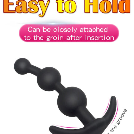 Silicone Anal Beads Pull Dilator Butt Plug Vaginal G Spot Dildo Masturbator Prostate  Massage Anus Stimulation Trainer Sex Toys