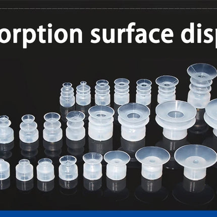 10Pcs Industrial robotic arm small vacuum suction cup single-layer SP double-layer DP three-layer MP silicone strong suction cup