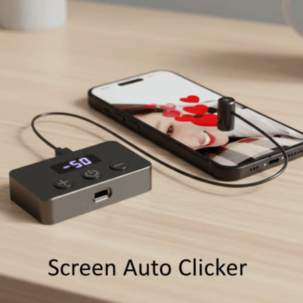 Multiple Clickheads Screen Auto Clicker Rechargeable Continuous Auto Clicker Device Adjustable Phone Tap Auto Like Tap Device