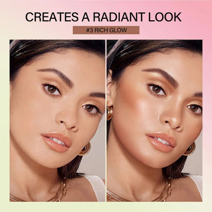 Lakerain Functional Blush Stick Face Makeup Waterproof Easy Color Rouge Blusher Cream High Color Rendering Brightening Skin Tone