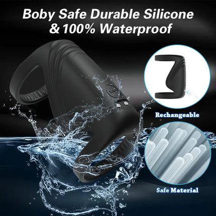 APP Control Vibrating Cock Ring For Men Clitoris Stimulation Ejaculation Delay Penis Ring Adult Supplies Sex Toy For Couples