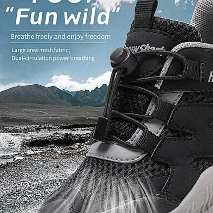 New Hiking Shoes Children Designer Climbing Trekking Sneakers for Boy Girl Leather Outdoor Sports Work Kids Shoes Run Shoes