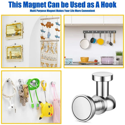 Sliver 1-20 PCS Neodymium Magnet Thumbtack Suction Cup Super Strong Magnet Magnets for Fridge Hardware Home Improvement