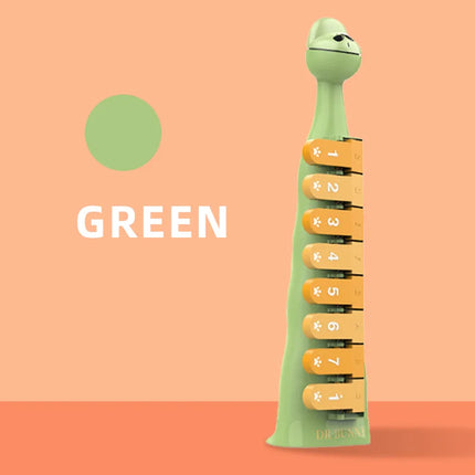 Dr. Rabbit Dinosaur Eight-Key Harmonica Children's Harmonica Instrument Beginner's Guide Kindergarten Kids Teaching Aid Zero Foundation