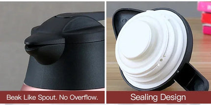 2L Thermal Coffee Bottle Stainless Steel Vacuum Flasks Office Hot Coffee Thermos Insulation Kettle Hot Water Thermos Pot