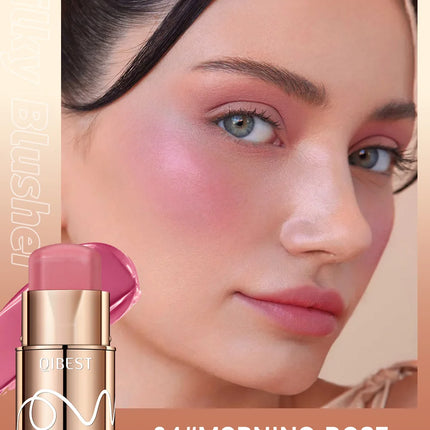6 Colors Cream Blush Stick Waterproof Long Lasting Cheek Lip Eye Makeup Blendable Natural Flush For Women Daily Use