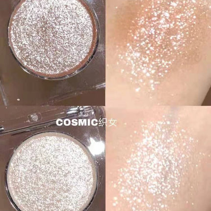 Long-Lasting Glitter Eyeshadow -Radiant High Shine,Face and Eye Highlighter,Sparkling Powder Eye Makeup for Eyelids & Cheekbones