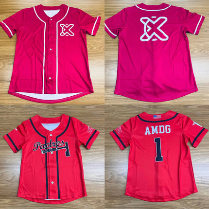 Men Baseball Jersey Women Baseball Jersey Custom Team Shirt Print Personal Name Number Stripe Hip Hop Sportswear Baseball T-shirt