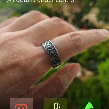 New Smart Ring Heart Rate Blood Pressure Blood Oxygen Sleep Monitoring Step Counting Activity Tracker Family Friend Sharing Ring