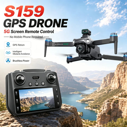 ZNLYRION S159 Brushless GPS Drone with 8K Camera  5G FPV Optical Flow Hover and 20Mins Flight Time