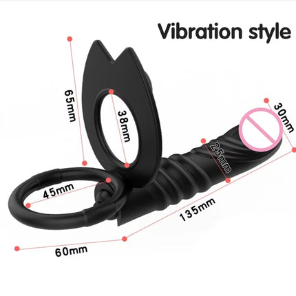 Sex Shop Double Penetration Anal Plug Dildo Big Butt Plug Vibrator For Men Strap On Penis Vagina Plug Adult Sex Toys For Couples