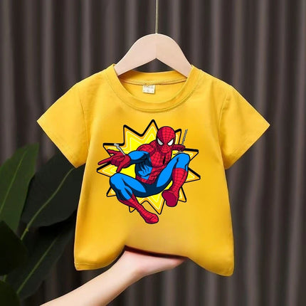 Summer Boys T-shirt Cotton Short Sleeve Kids Girls Tops Cartoon Graphic T Shirts Kids Clothes Casual Fashion Kids Tops