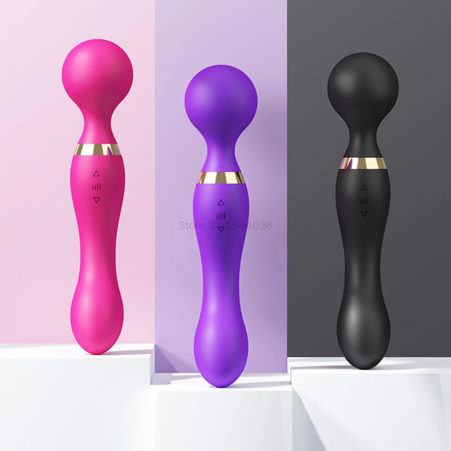 8 Speeds 20 Patterns Vibration Double Head Vibrators G Spot Vagina Sex Machine Clitoris Stimulation Adult Sex Toys for Women 18+