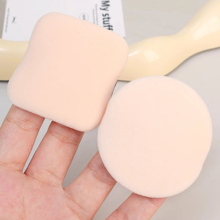 1-20pcs High-Density Flocked Cushion Powder Puff Soft Professional Round Rectangular Shape Foundation Sponge Puff Makeup Puffs