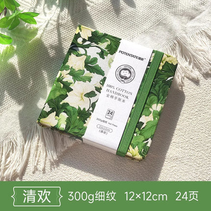 100% cotton journal watercolor book sketchbook acrylic marker drawing book fabric cover mini pocket book square oil pastel book