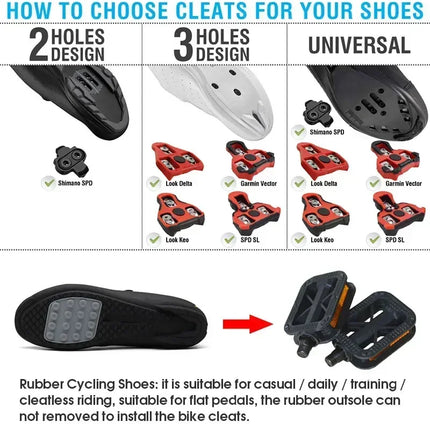Professional Sneakers Men Ultralight  Cycling Shoes SPD Luminous Road Bike Shoes Self-Locking Bicycle  Cleat Shoes