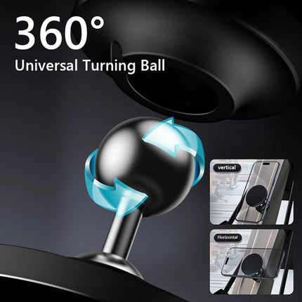 Double-Sided Magnetic Phone Holder 360°Adjustable Gym Car Kitchen Dual Magnet Mount Stand for Magsafe iPhone 15/14/13/12