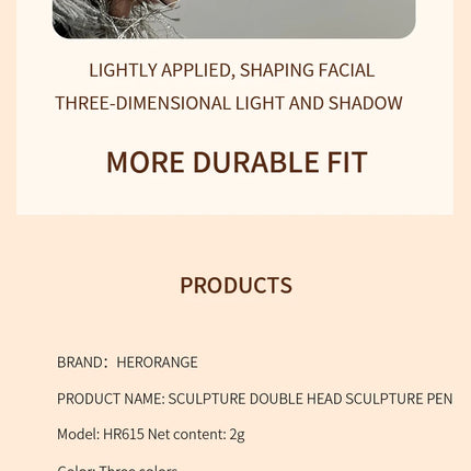 Nose Shadow Bronzers Contouring Makeup Pen Natural Grey Brown Three-dimensional Face Matte Shadow Cream Contour With Brush