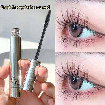Silk Fiber Matte Mascara Makeup Waterproof Fast Dry Brown Black Ultra-Fine Brush Lengthens Eyelashes Curling Mascara Makeup New