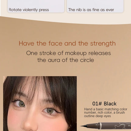 Smooth Very Fine Eyeliner Pen Longacting Quickdrying Waterproof Eyeliner Pen Suitable For Beginners Girls Holiday Gifts