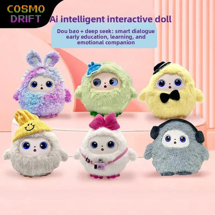 AI Smart Interactive Plush Rabbit Toy Voice Dialogue Story Time English Learning Bedtime Companion For Kids Birthday Gift