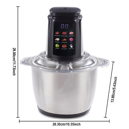 5L Food Blender 500W Powerful Mixer 6 Blades Food Crusher with Stainless Steel Meats Grinders 220V Household Food Processor