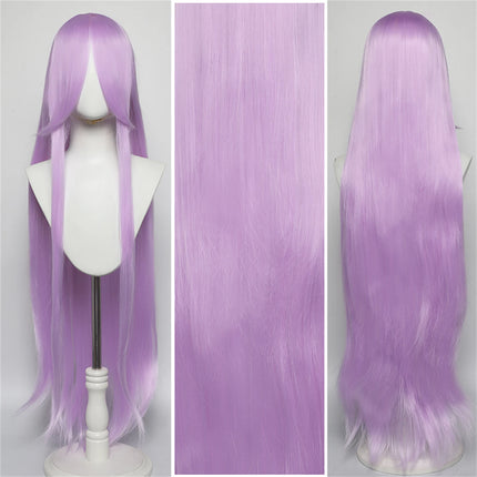 Long Straight Cosplay Wig 100CM Multiple Colors Pink Blonde Black Anime Costume Wig Universal Synthetic Cos Wig Daily Party Wig
