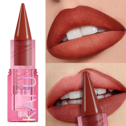 15-Colors Sexy Red Pink  Lipstick Pen Matte Contour Tint Lip Stick Long Lasting Lip Liner Pen Korean Makeup Gifts Lip Glaze