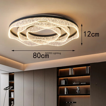 Nordic Minimalist LED Ceiling Light Modern Home Decor Fixture for Living Room Bedroom Salon Practical Interior Lighting Lamparas