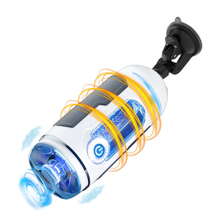 Electric Male Masturbator App Men Sex Toys with Suction Cup Base Penis Pump Pocket Pussy Stroker Vibrator for Adult Masturbation