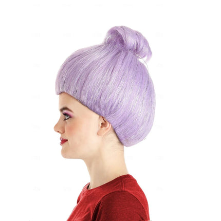 HAIRJOY Women  Synthetic Hair Wig Short Light Purple Fairy Godmother Costume Wig   for Carvinal Cosplay Costume