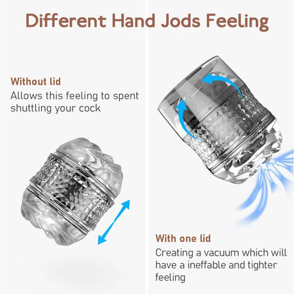 Double headed transparent Masturbation Sex Machines Realistic Vagina Real Pussy Blowjob Erotic Masturbators Cup Sex Toys for Men
