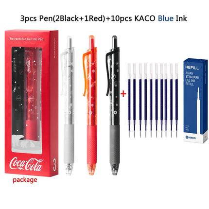 KACO Coca Cola & Treasure Co Branded Gel Ink Pen High Capacity Quick Drying Glacier Explores Writing,Office,Exam Stationery Pens